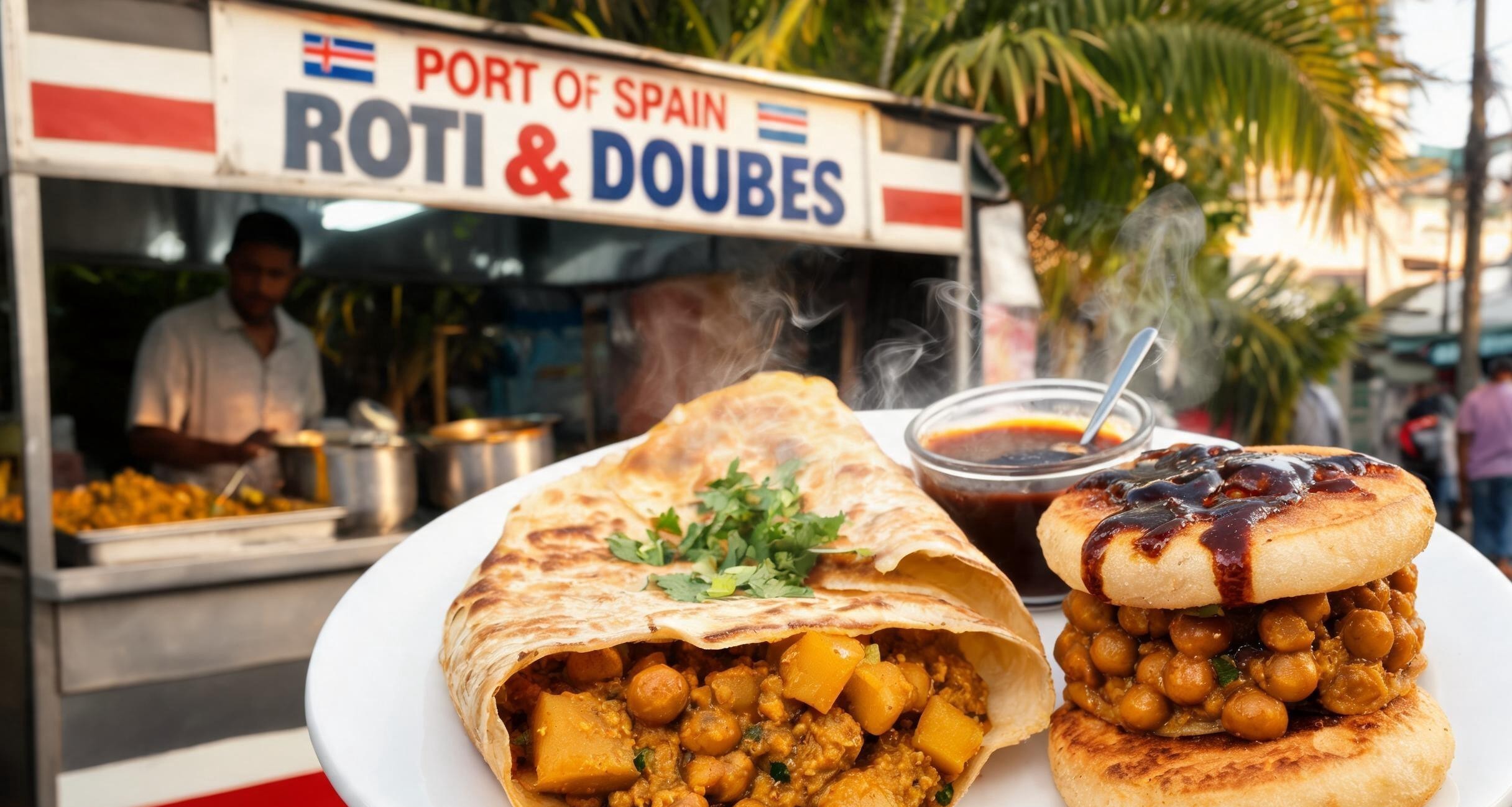 Roti Shops in Trinidad: The Flatbread Stuffed With Curried Chickpeas That Feeds an Island