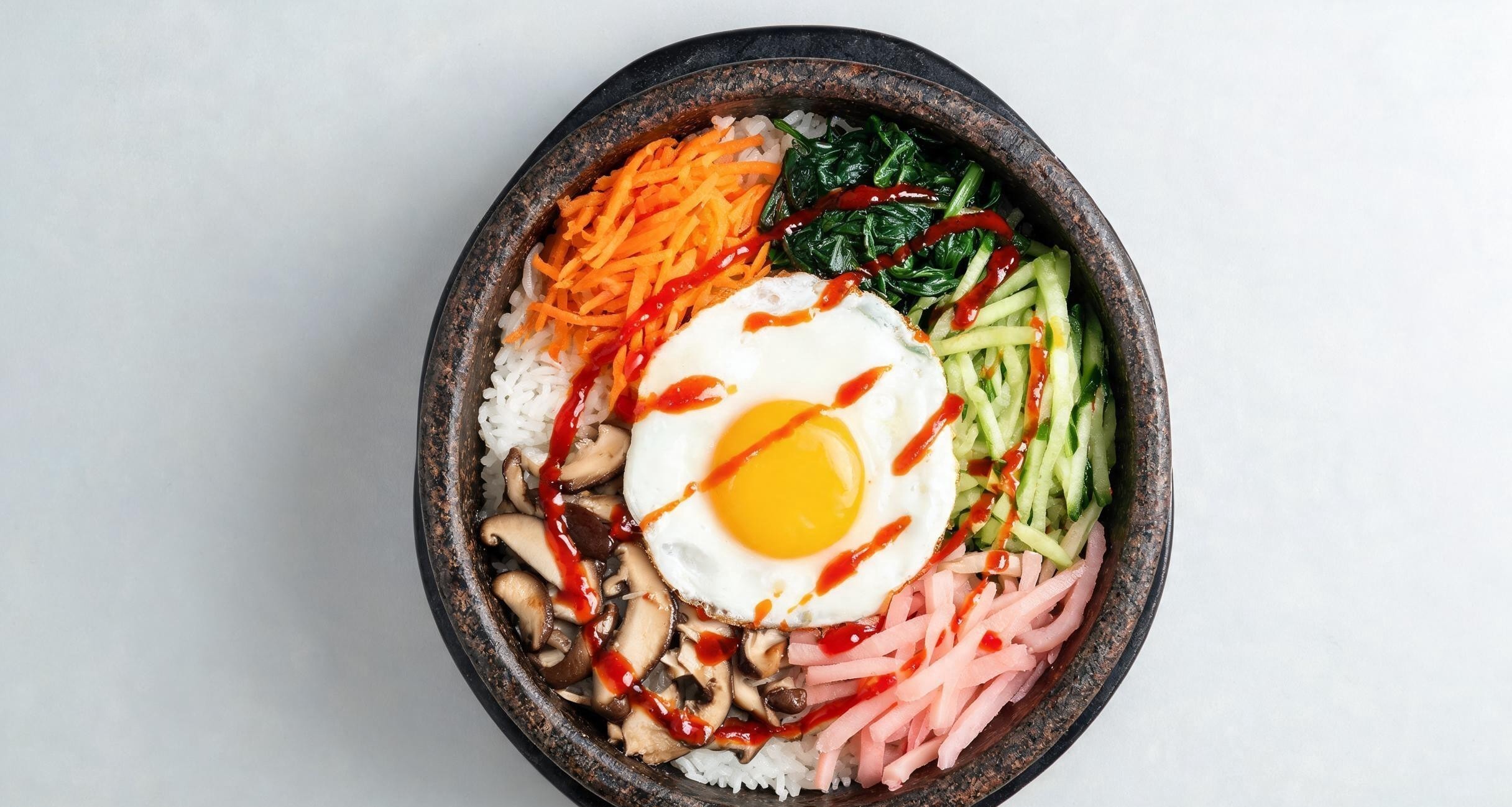 Building a Proper Korean Bibimbap Bowl: The Rice, the Vegetables, and the Egg That Holds It Together