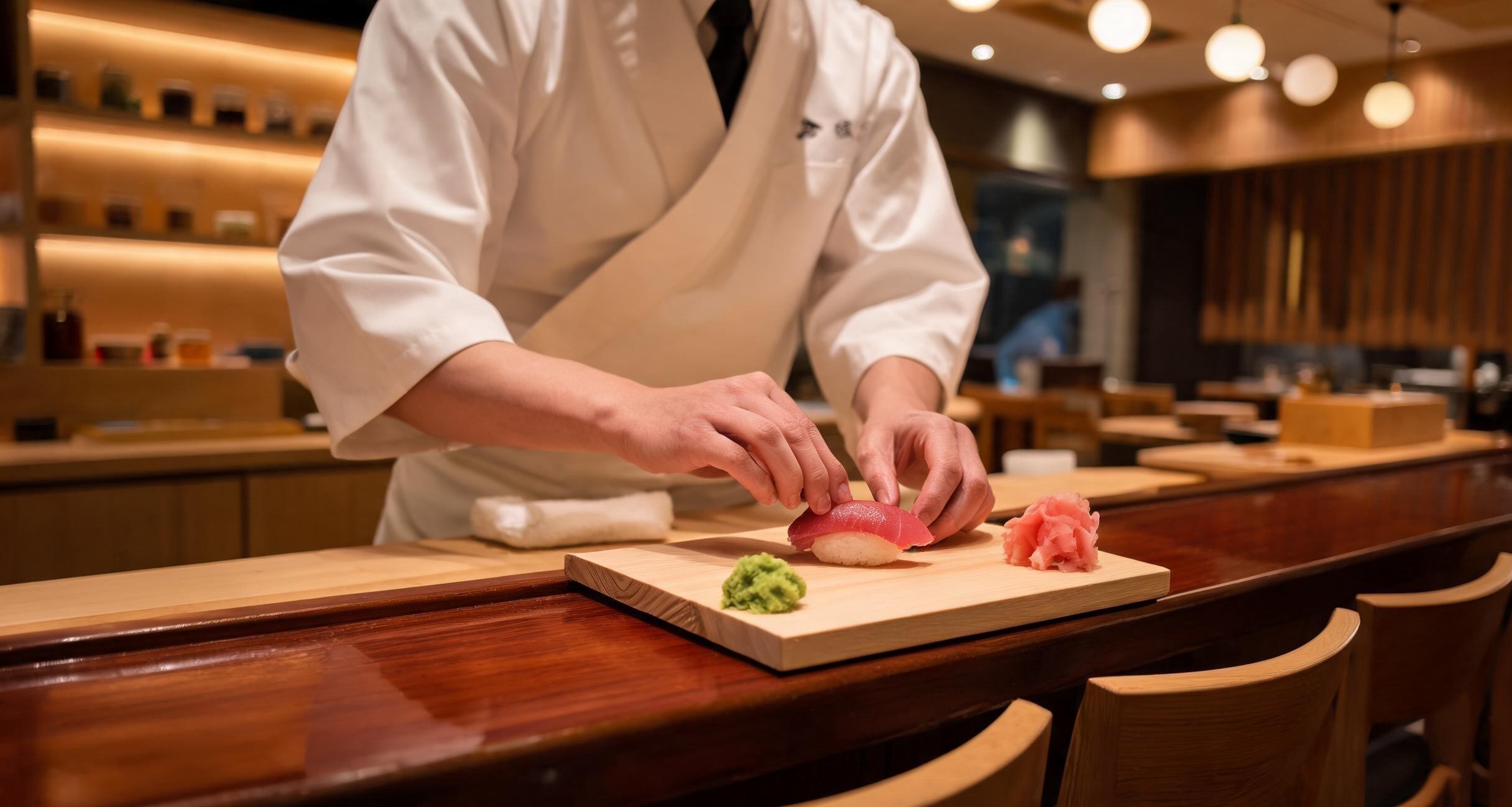 A Counter-Seat Lunch at a Tokyo Sushi Bar: What Thirty Dollars Buys at the Right Place