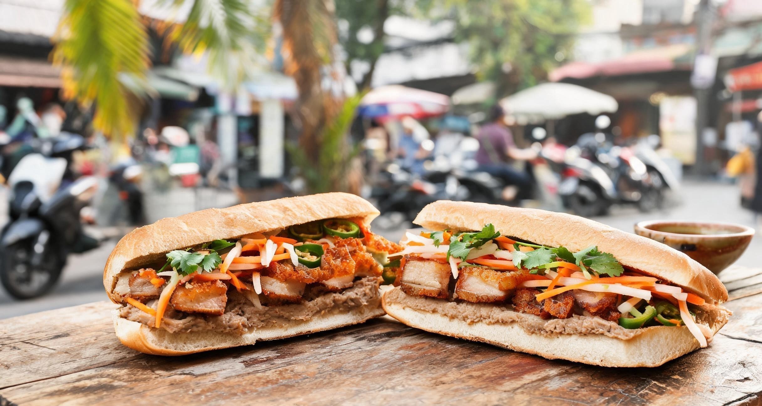 Banh Mi From a Cart in Saigon: The Bread, the Pork, and the Pickles That Make It Work