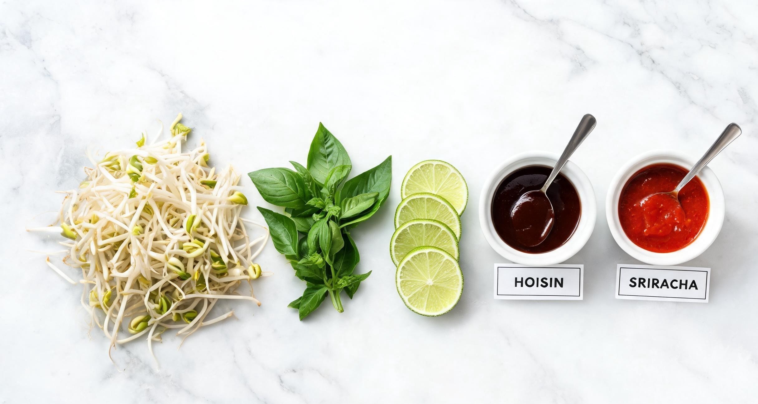 Rice noodles and shredded chicken in a bowl ready to be ladled with hot broth