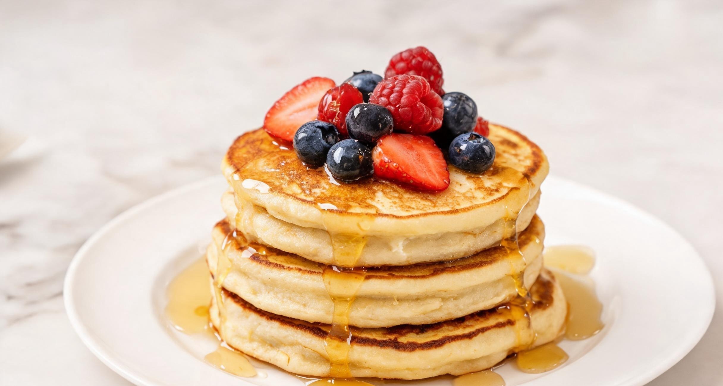 Lemon ricotta pancakes 2