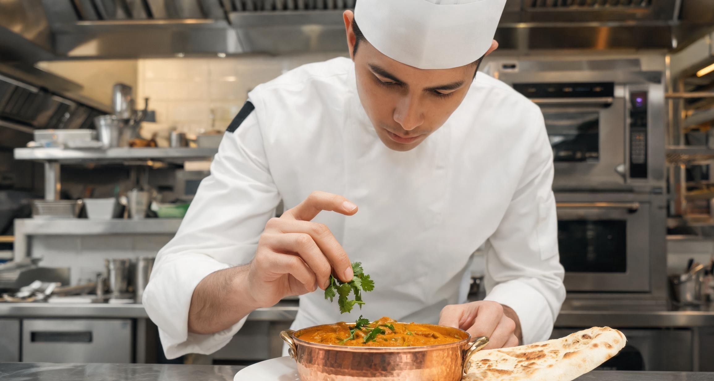A plated Indian dish at Gymkhana