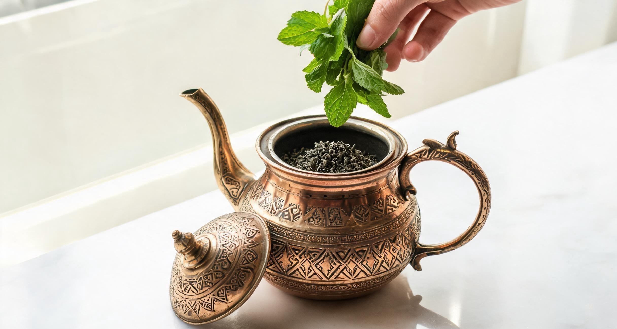 Moroccan mint tea 1